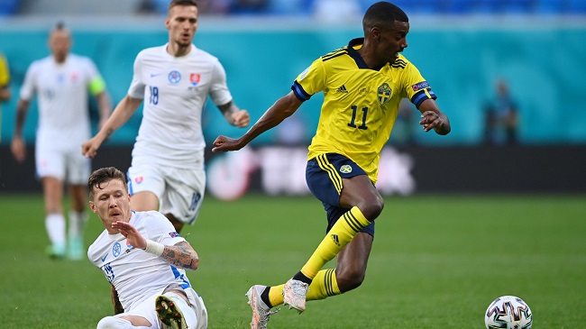 Euro 2020: Isak impresses as Sweden beat Slovakia 1-0