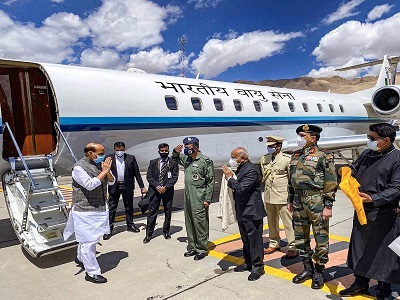 Rajnath reviews ground situation in eastern Ladakh