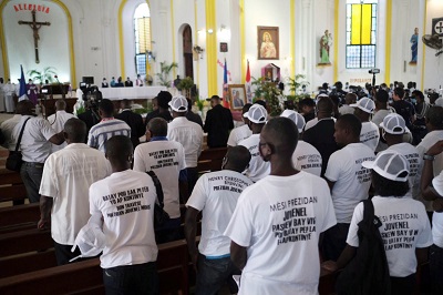 Protests overshadow slain Haiti president Jovenel Moise's memorial