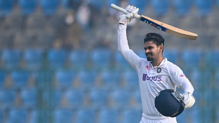 Shreyas Iyer scores century on Test debut against New Zealand