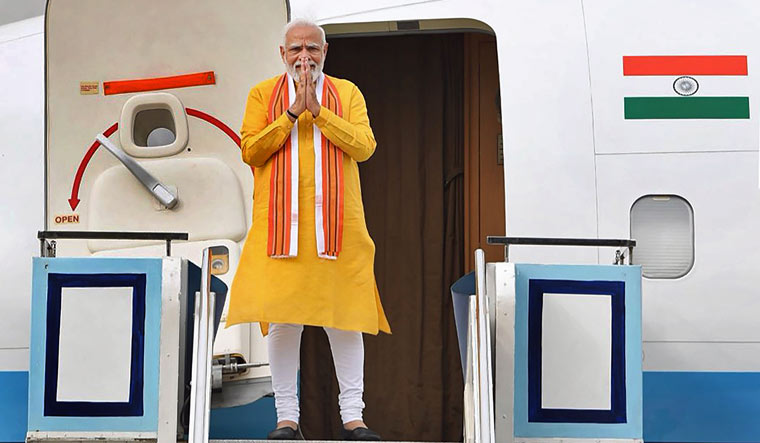 PM Modi arrives in Lumbini to hold talks with Nepalese counterpart