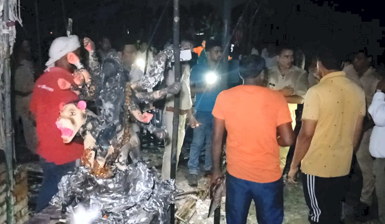 UP Durga puja pandal fire: 5 killed, over 60 injured