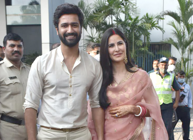 Katrina Kaif flies out of Mumbai with Vicky Kaushal day ahead of her birthday; couple holds hands, pose for paparazzi